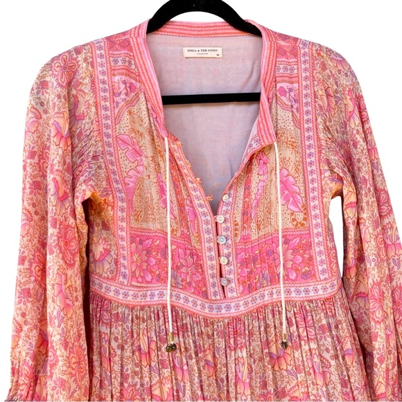 Spell & The Gypsy Collective Poinciana Midi dress in Pink - Picture 15 of 15